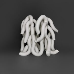 Sculpture White Tubes' Form-(1), Mingshu Li