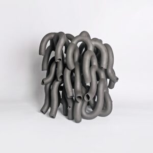 Sculpture Black Tubes' Form-(1), Mingshu Li