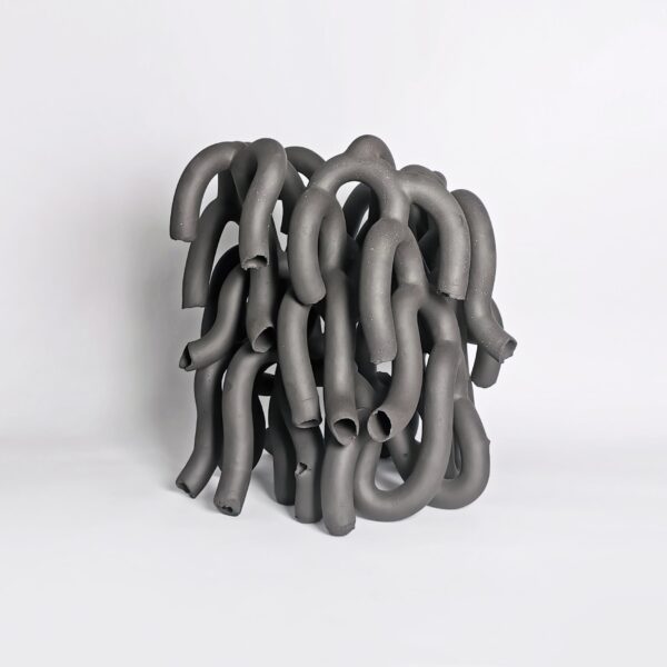 Sculpture Black Tubes' Form-(1), Mingshu Li