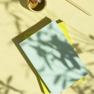 Softbound notebook with satin ribbon (personalised), All Pine Press