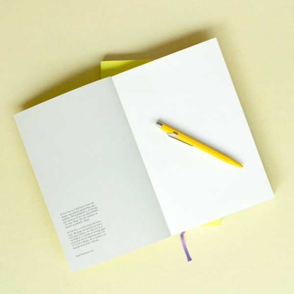 Softbound notebook with satin ribbon (personalised), All Pine Press - Bilde 3