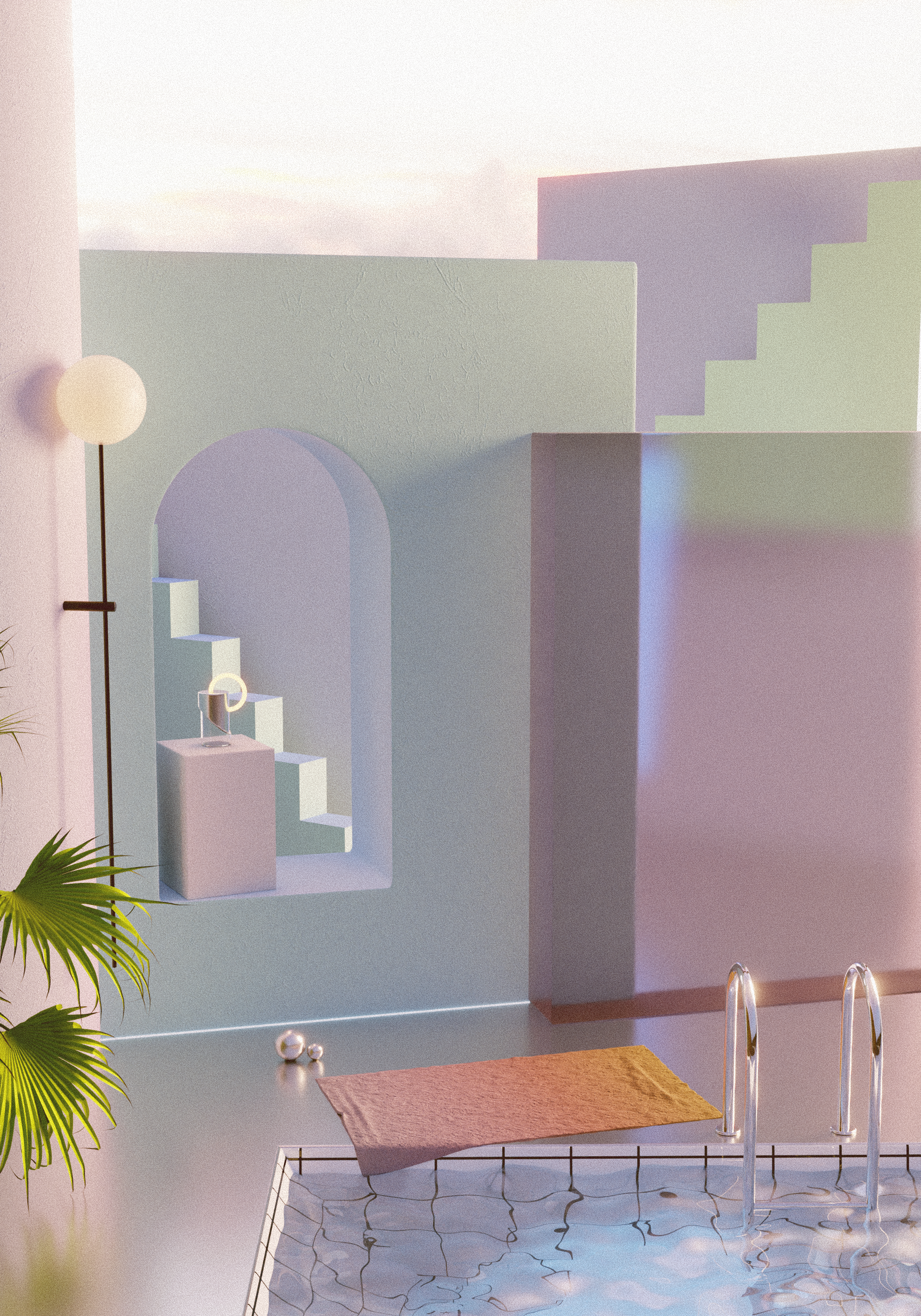 Poolside Print & NFT, Rasmus Stride