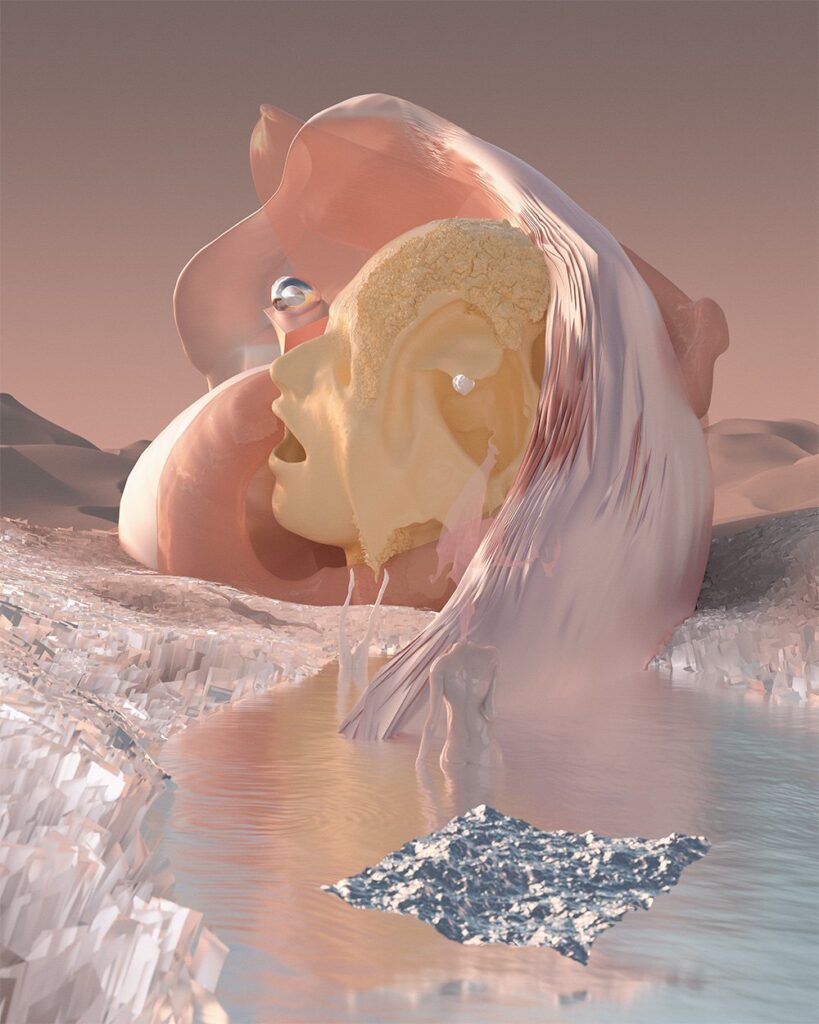 it_helped_me_diamond kunsttrykk innrammet