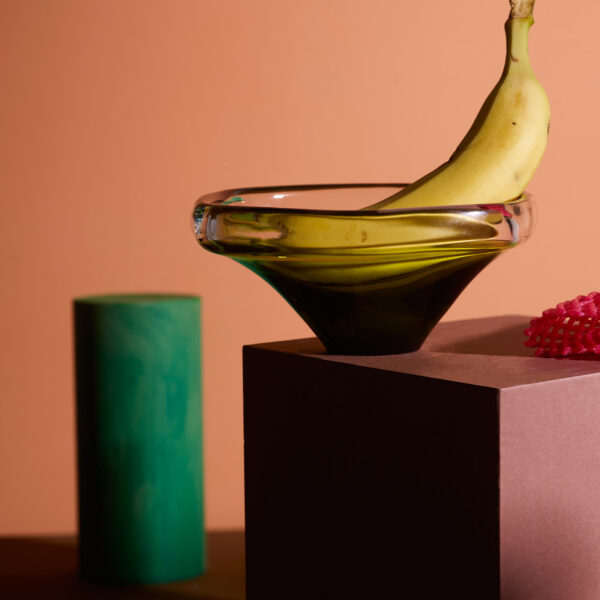 Vintage glasskål