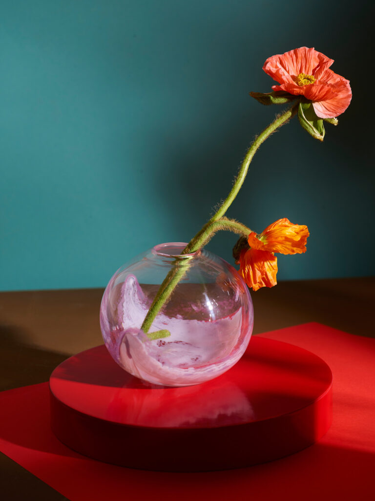 Vase in art glass
