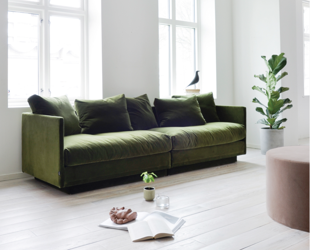 Lun sofa grønn