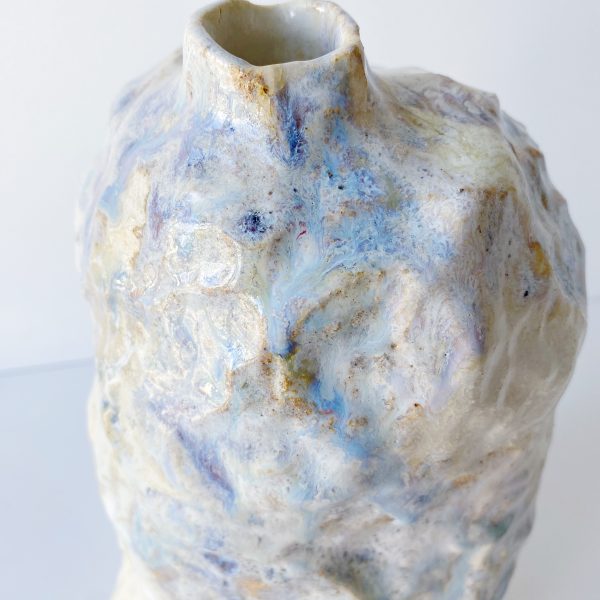 Vase med blå elv / Vase with blue streams - Bilde 2