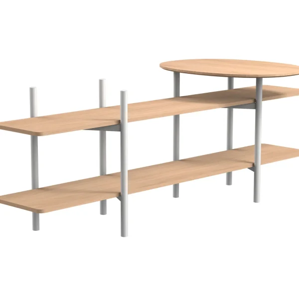 UN Freestanding Shelf with Table, Elementa
