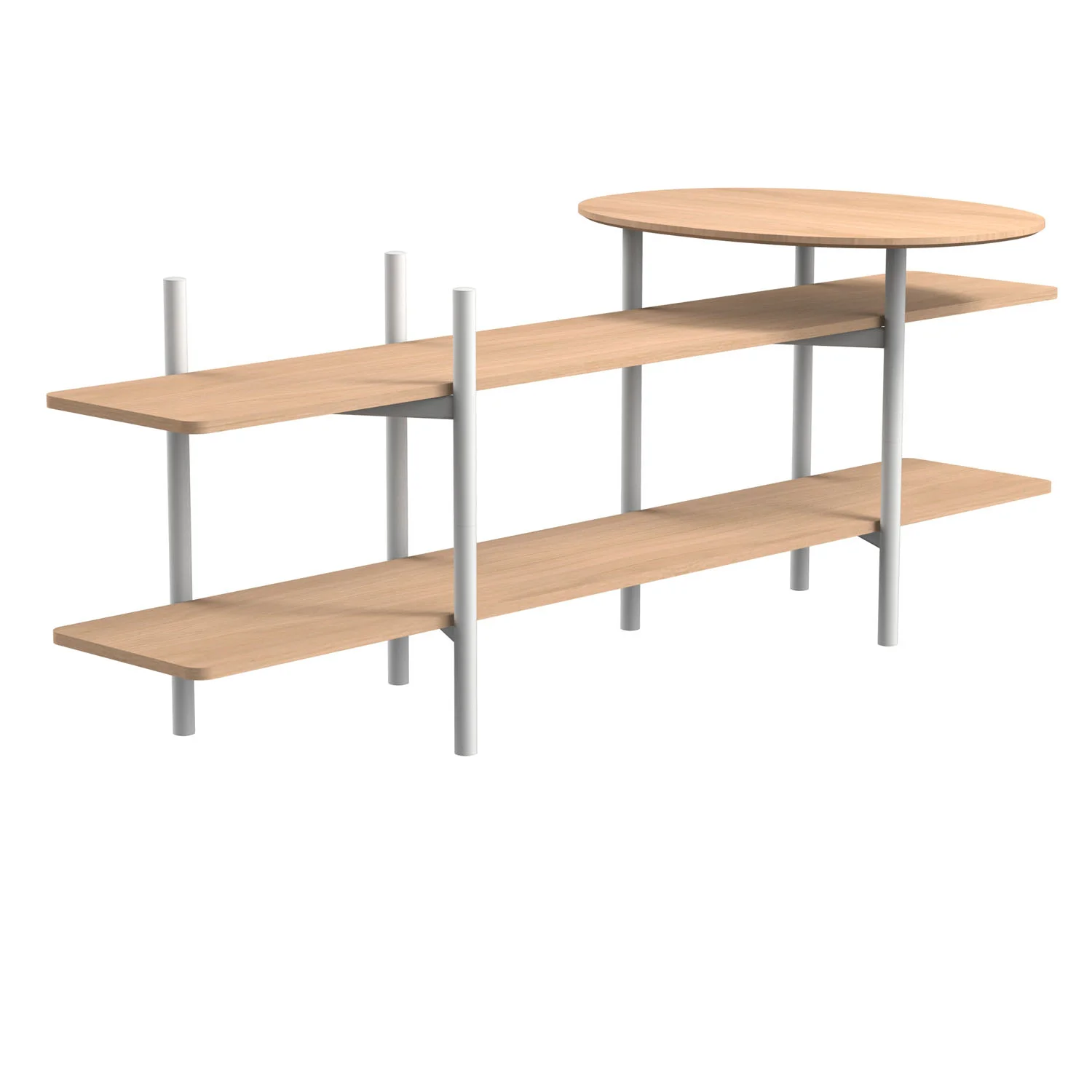 UN Freestanding Shelf with Table, Elementa