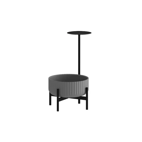 Klorofyll Round Table – Low Base + Low Planter - Bilde 3