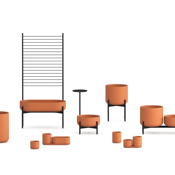 Klorofyll Round Table – Low Base + Low Planter - Bilde 2