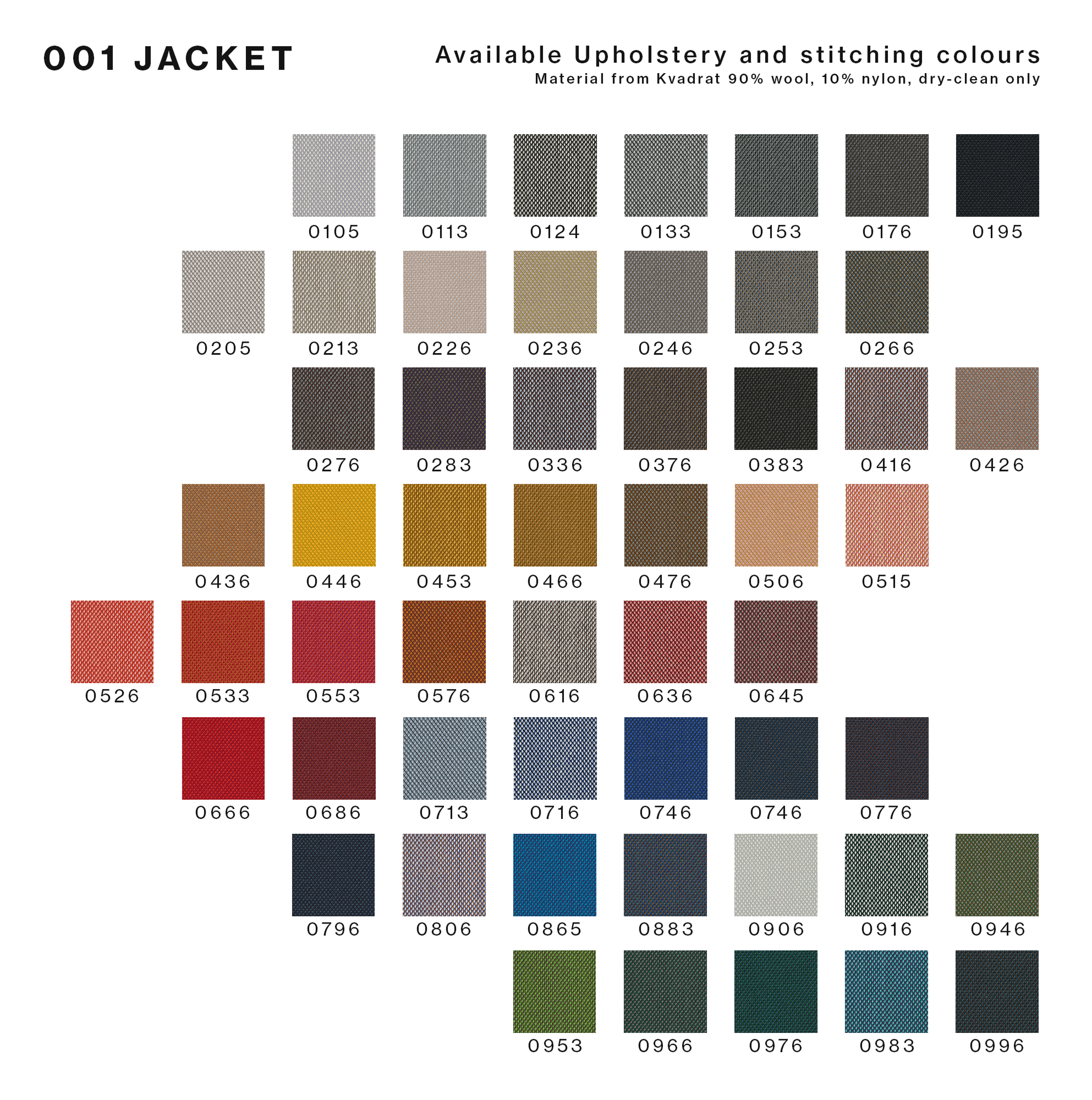 S-CHAIR color options