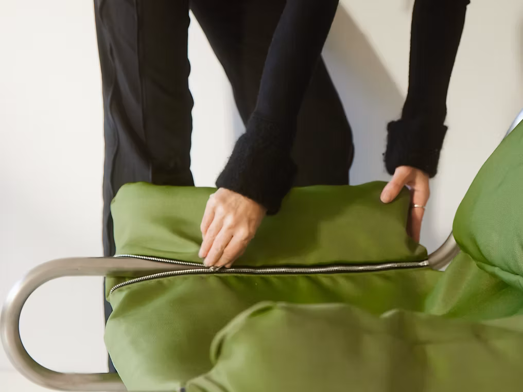 S-CHAIR med av trekkbart tekstil