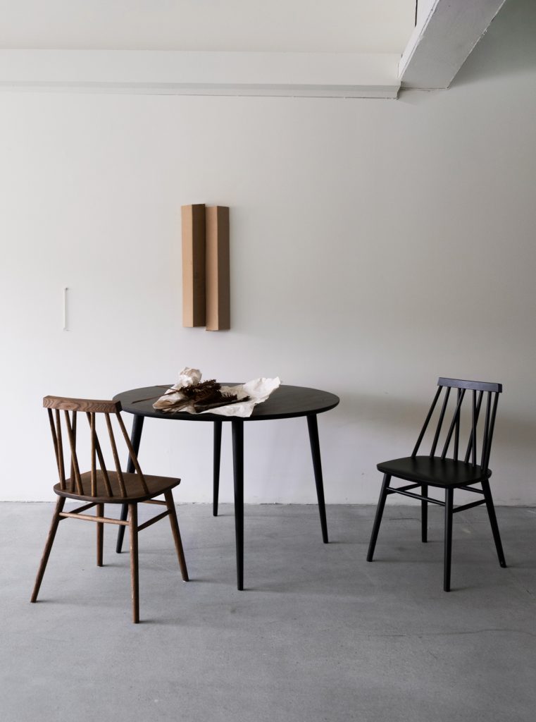Non-dining table of egg and heather