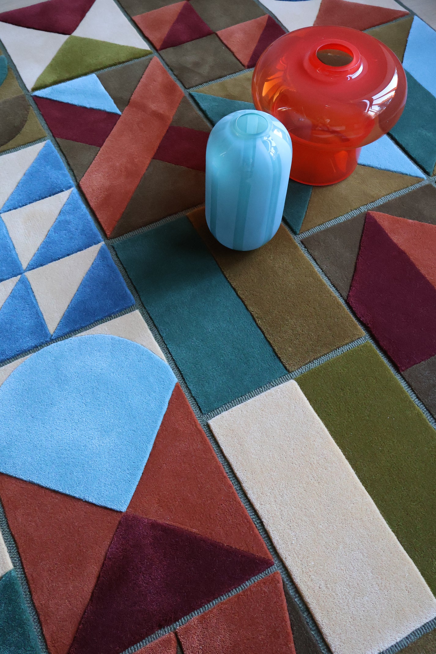 Imprint Green Carpet by Volver