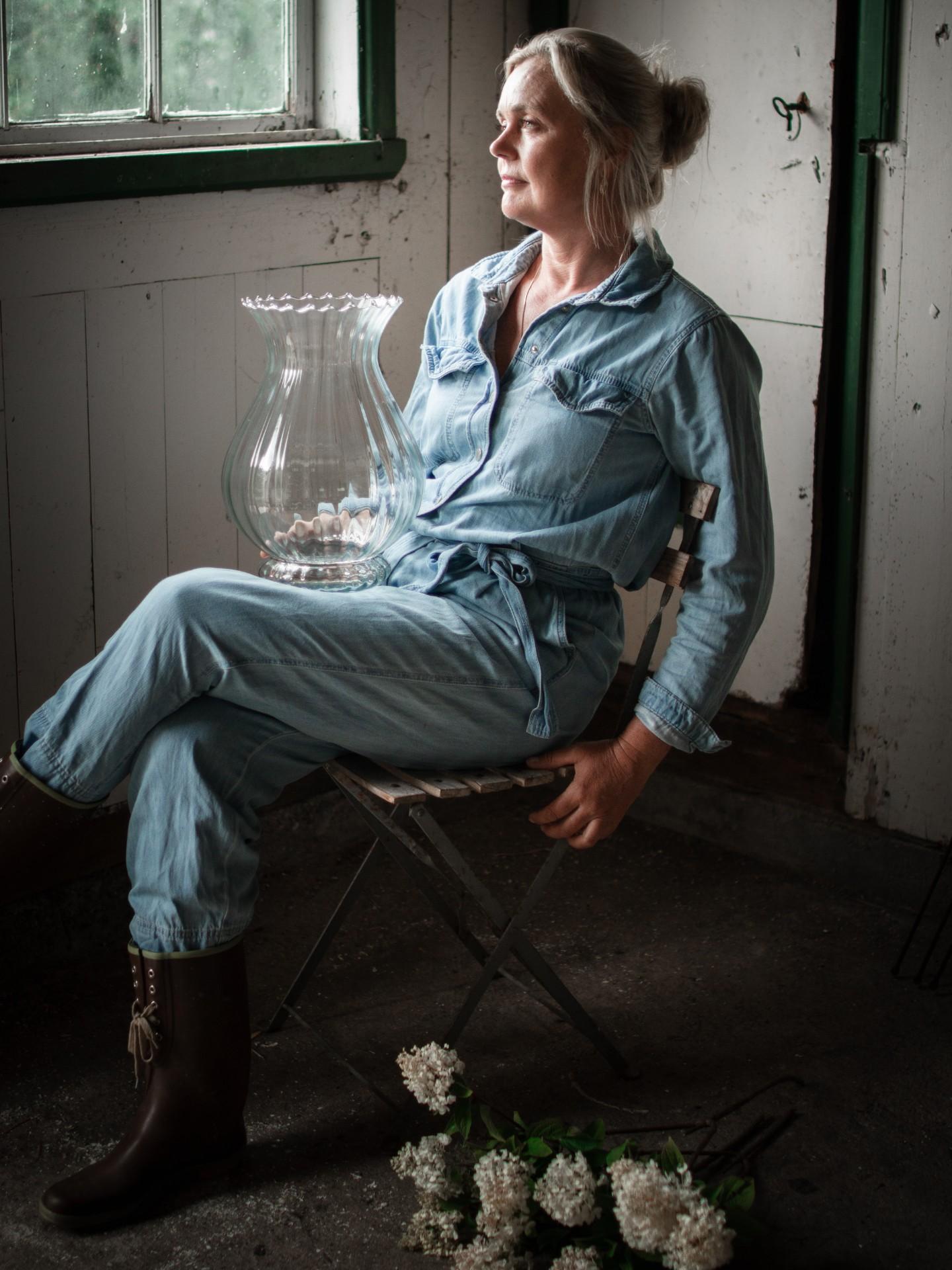 Falla Resirkulert vase 35 cm av Wik og Walsøe