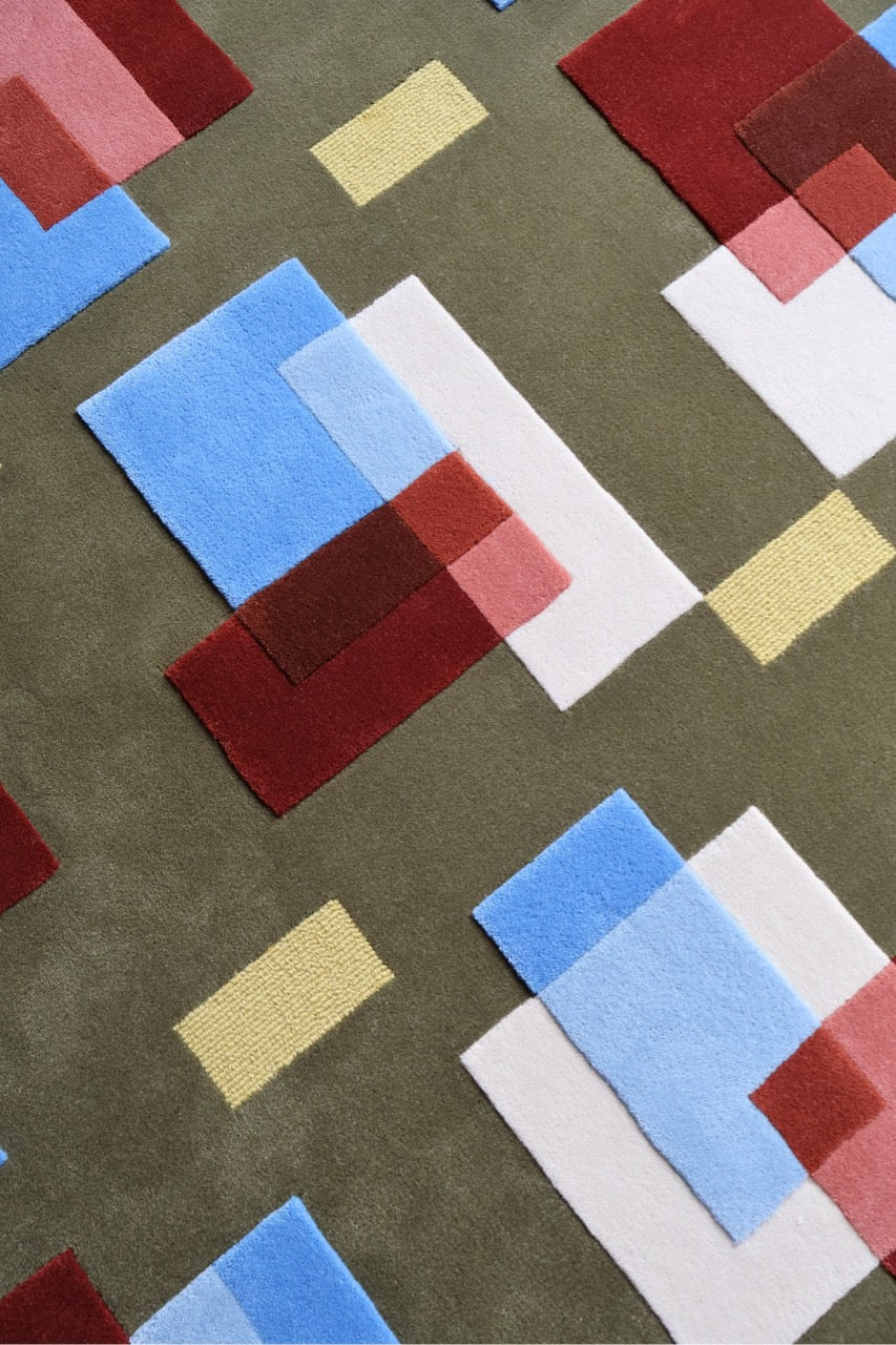 Veil Green carpet by Volver