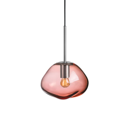 Crystal stone morgenrød lampe fra hadeland glassverk