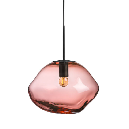 Crystal stone morgenrød lampe fra hadeland glassverk