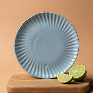 Tallerken i Blå Porselen