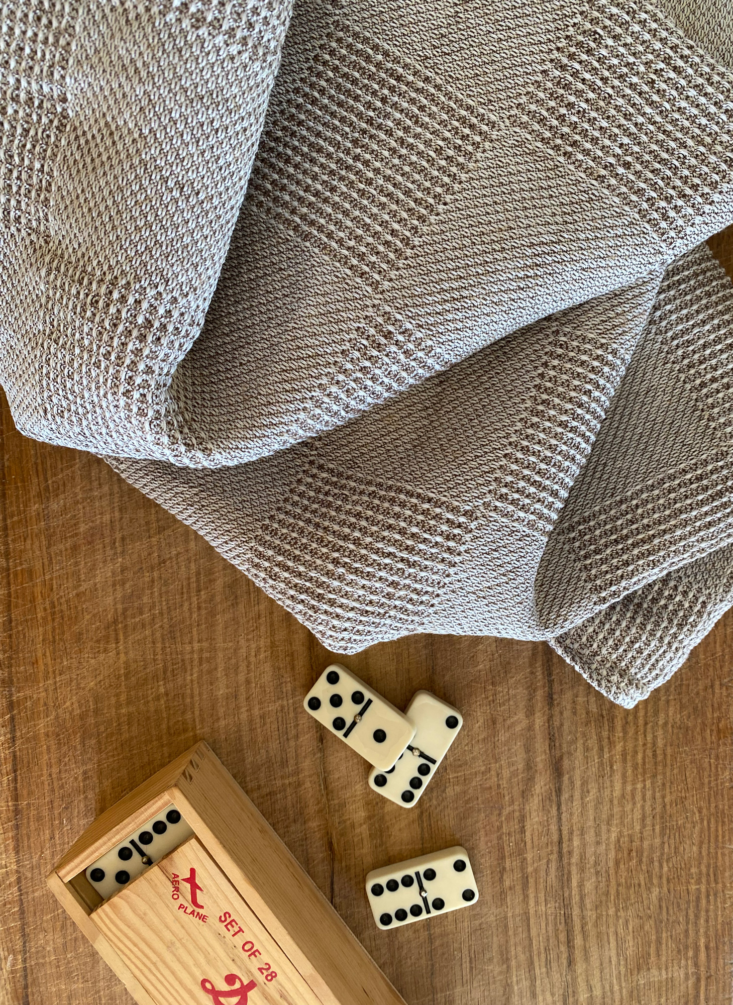 Linen mix Bath towel squares, Plesner Patterns