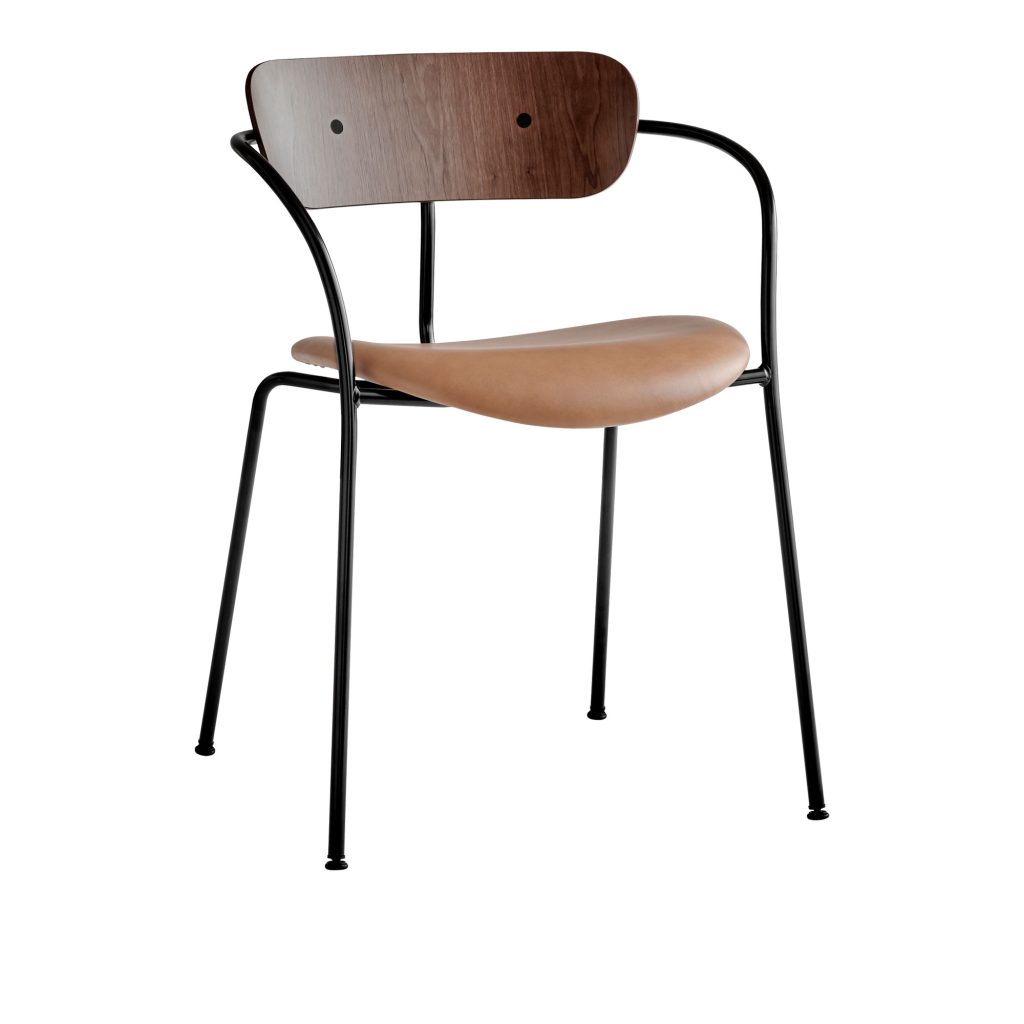 Pavilion AV4 with a leather cushion, designed by Anderssen & Voll for &Tradition