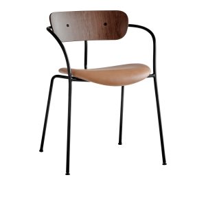 Pavilion AV4 with a leather cushion, designed by Anderssen & Voll for &Tradition