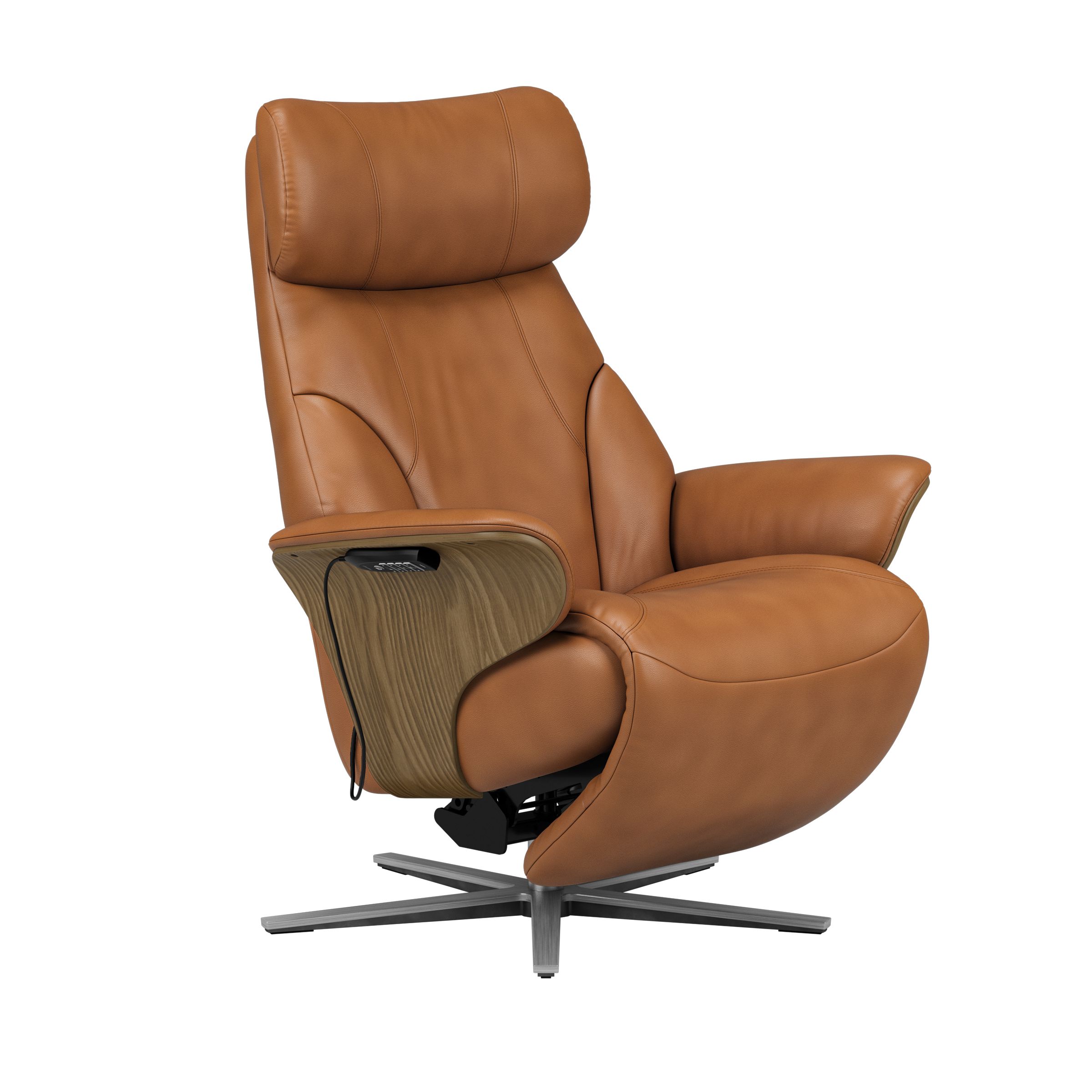 Adam lenestol i Paloma New Cognac skinn til moderne stue av Stressless