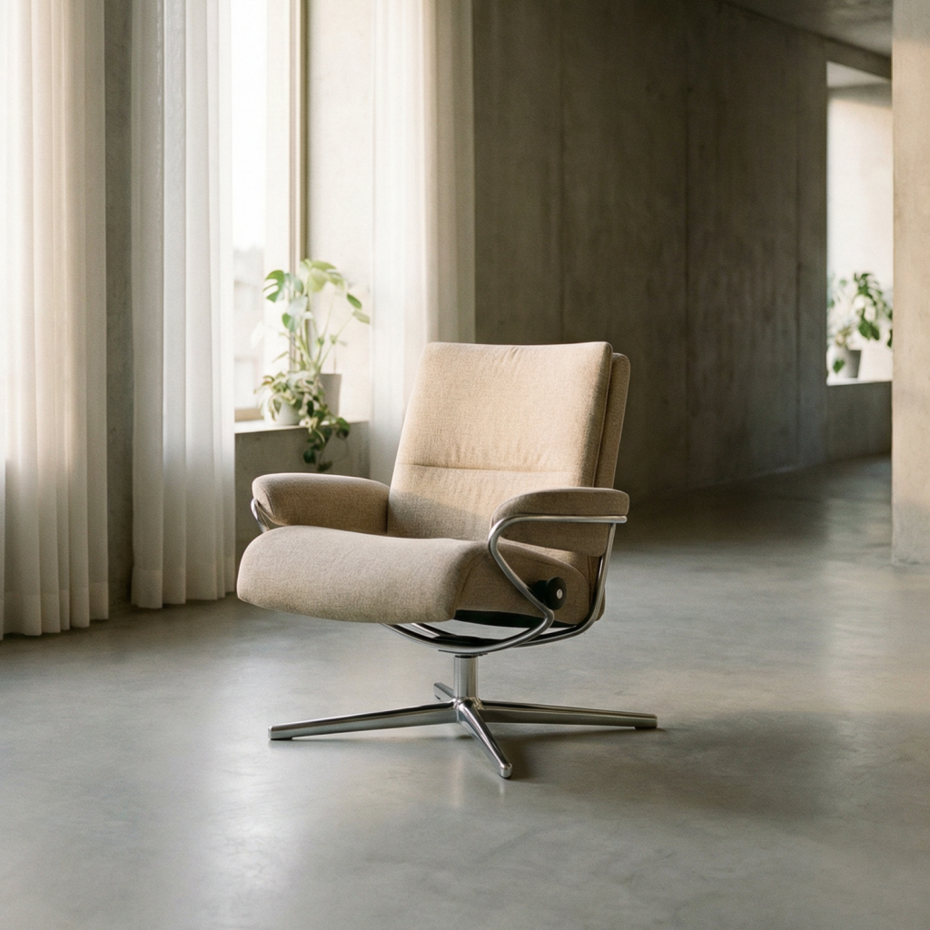 Tokyo lounge chair by Stressless in a modern designer home