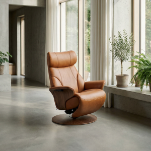 Adam lenestol med power disk understell, av Stressless