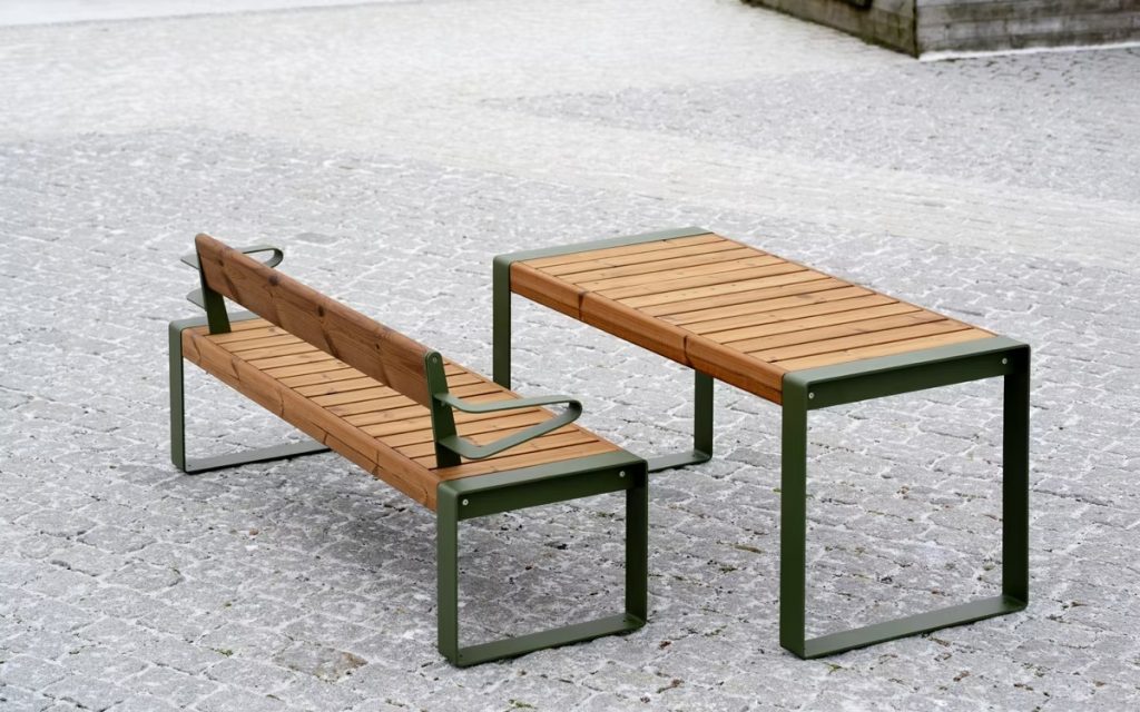 Street table designed by Torsteinssen Design for NORFAX