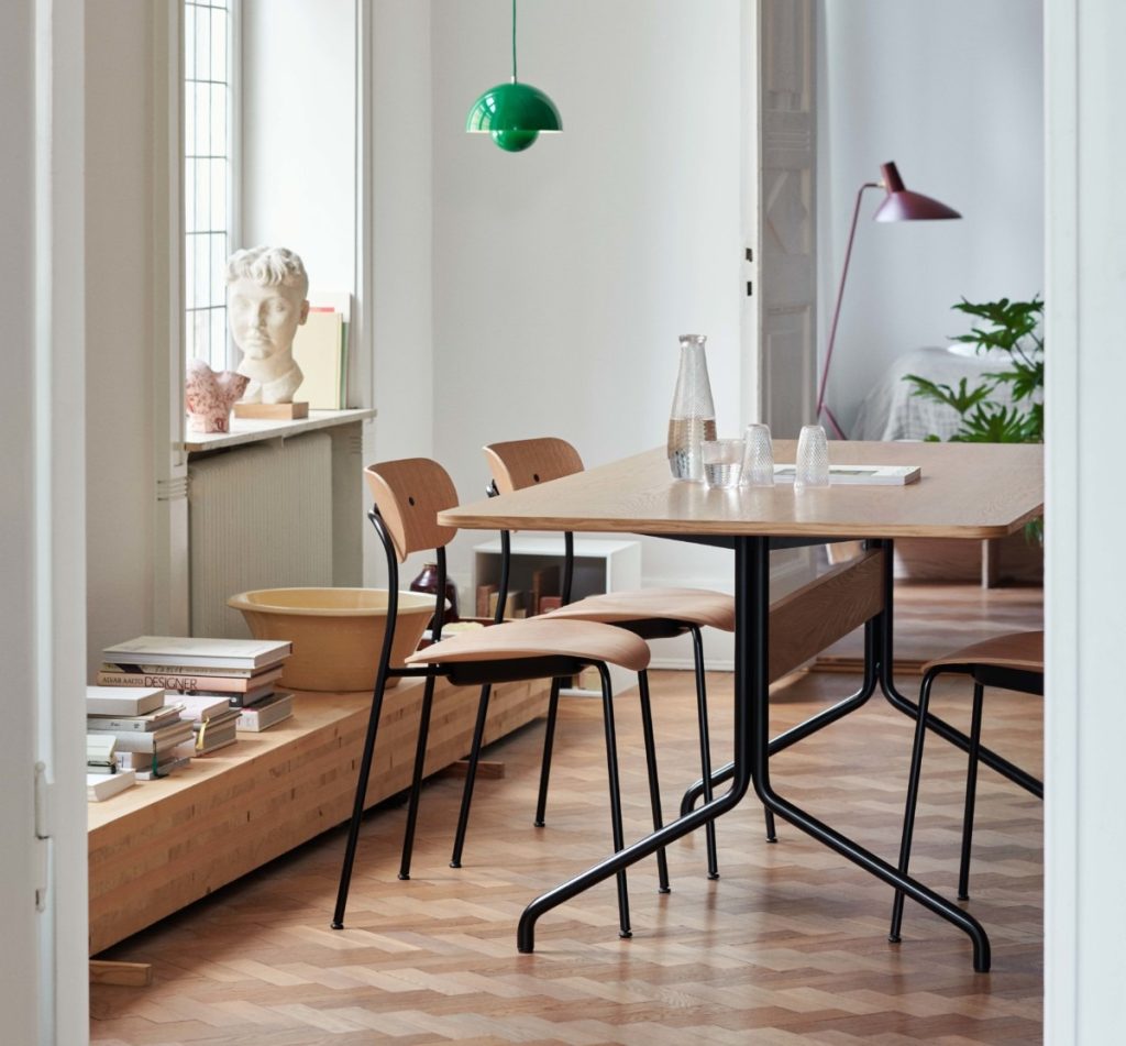 Pavilion AV24 Dinner table, designed by Anderssen & Voll for &Tradition