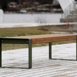 Street bench by Torsteinssen design for NORFAX