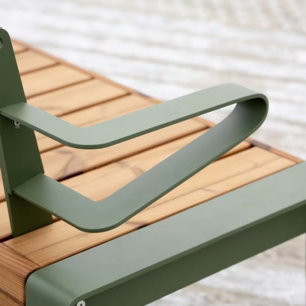 Street bench with backrest - Torsteinsen Design