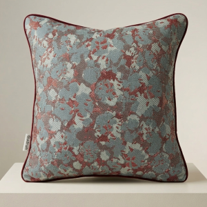 Bella pute 50x50 blå/rød by Gudrun Design