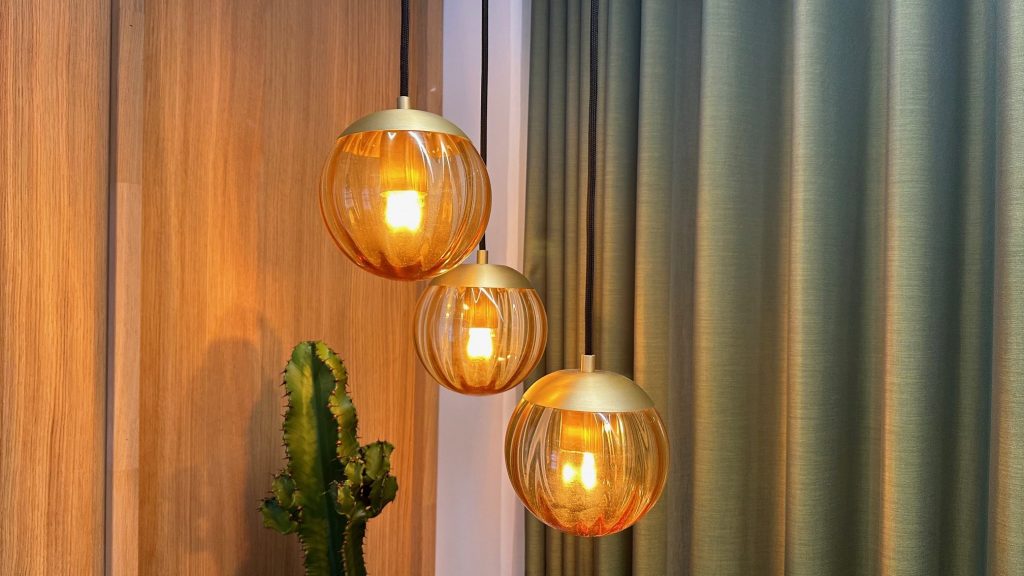 Not just another dome - Glass ceiling lamp designed and made by House of Holmendal