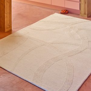 White Livia carpet from inhouse carpets