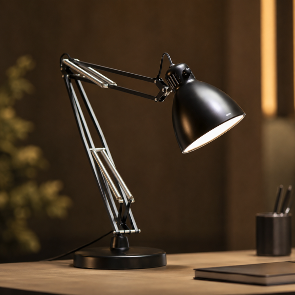 Luxo L-1 desk lamp – lifestyle photo in open office Luxo L-1 desk lamp - lifestyle photo in open office