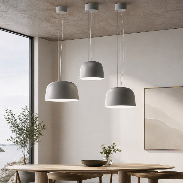 Luxo SVA pendant lamp in a reception area interior scene
