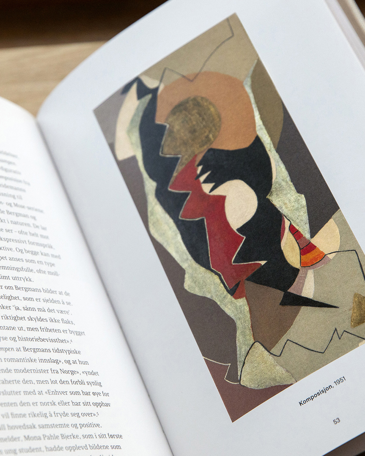 Anna-Eva Bergman, art book, spread