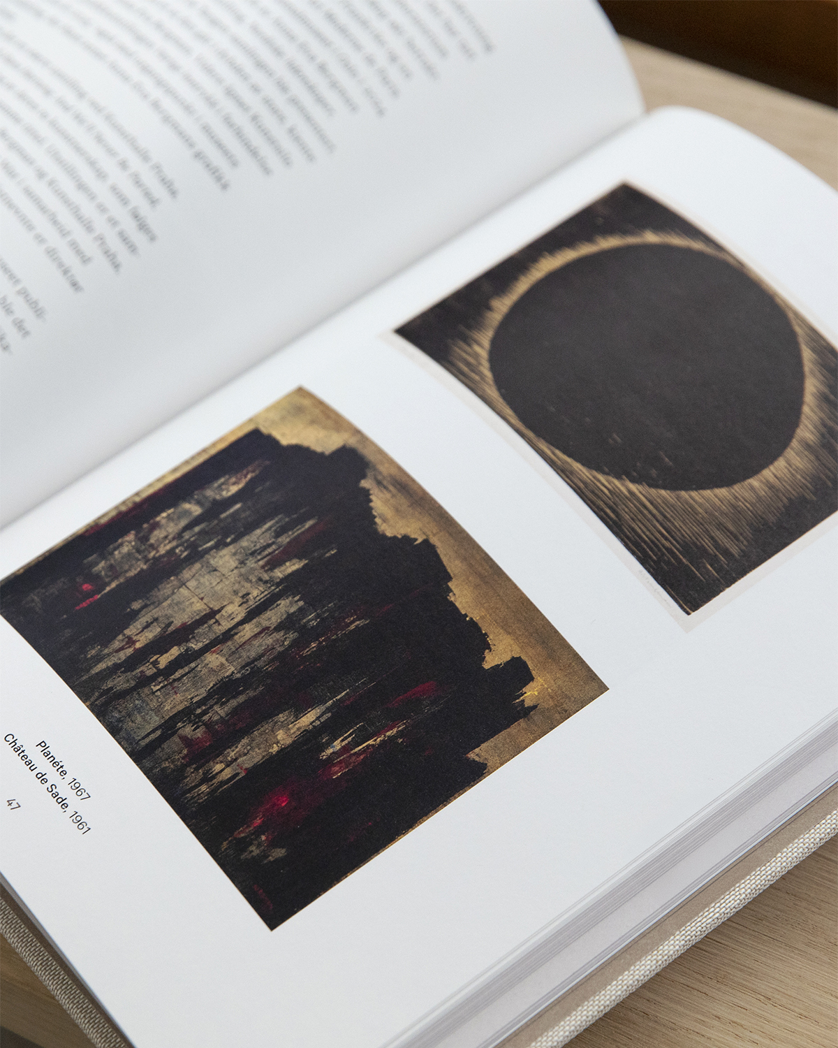 Anna-Eva Bergman, art book, spread