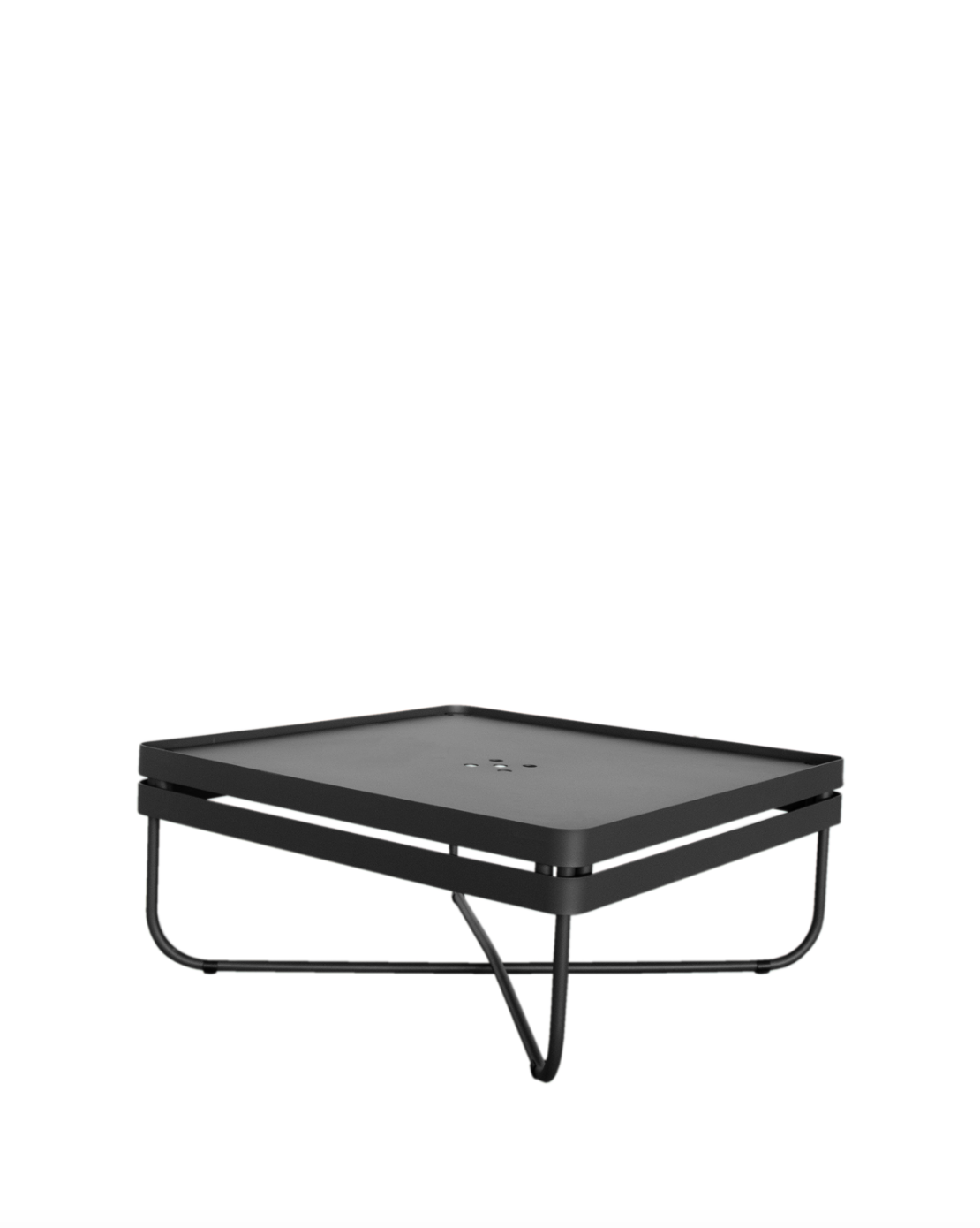 Ygg & Lyng Bris 70x70 coffee table in Black frame – studio photo on white background