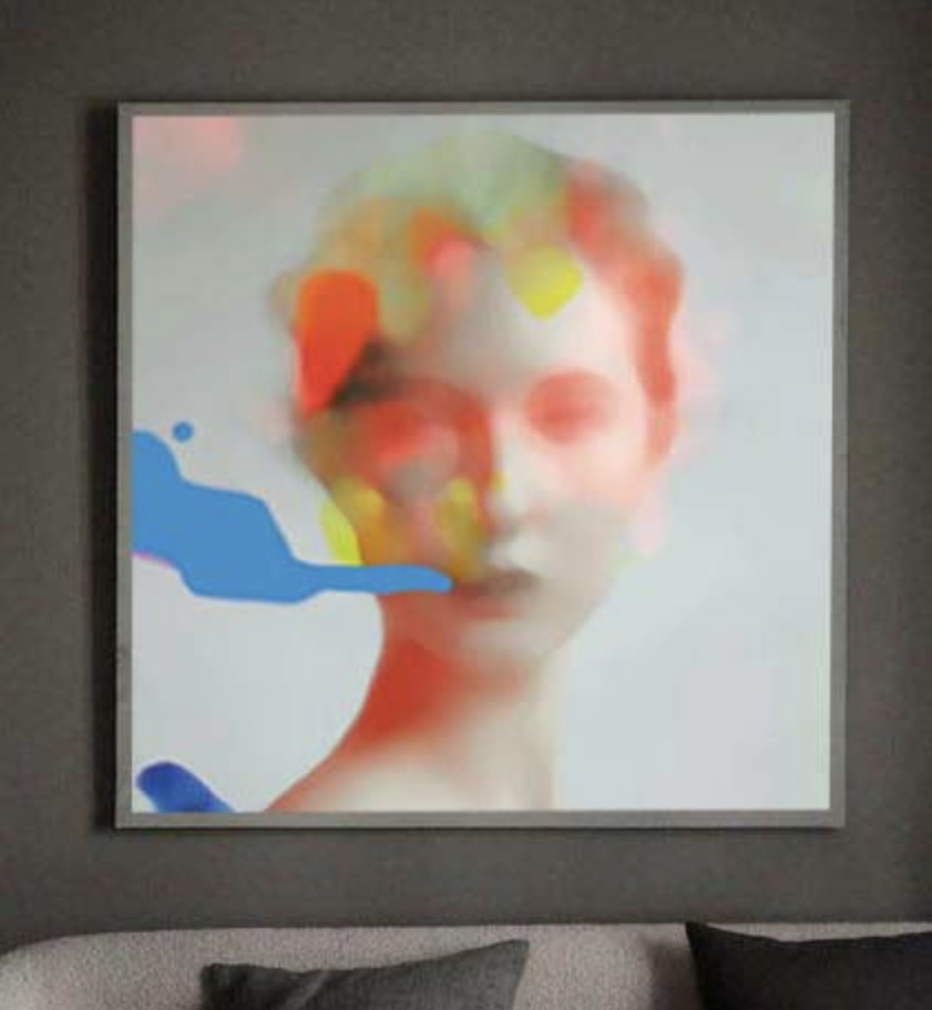 Blue Smoke painting from Eva Laska