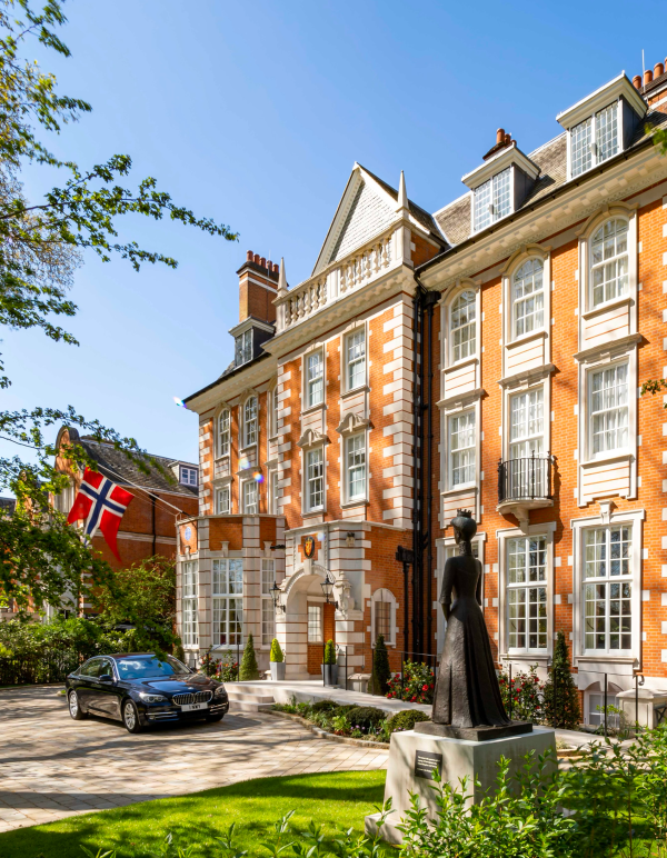 The Royal Norwegian Ambassador’s Residence in London, Photo: JZA Photography